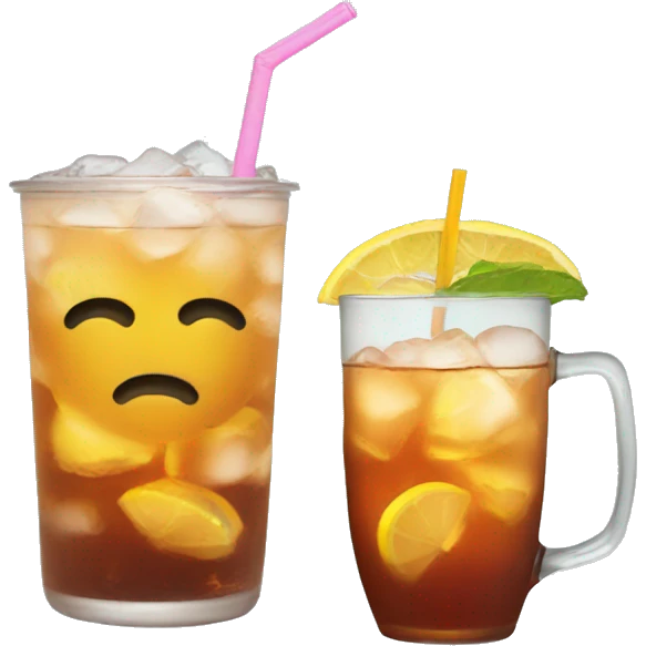 Ice tea and warmer weather  emoji
