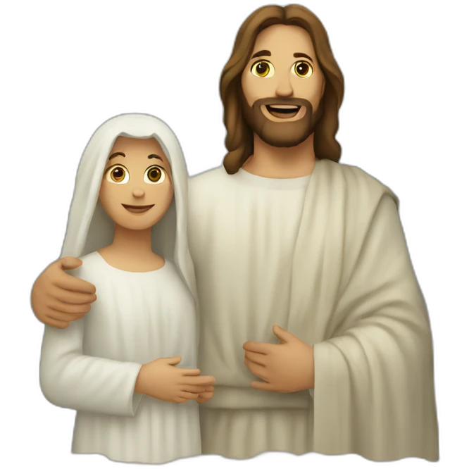 Jesus and Mary  emoji