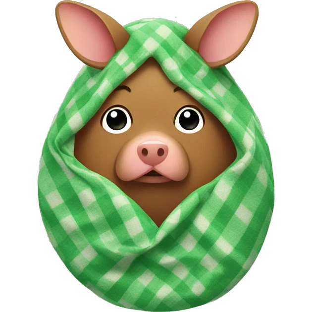 ham in a green blanket emoji