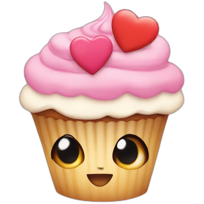 cupcake love cute emoji