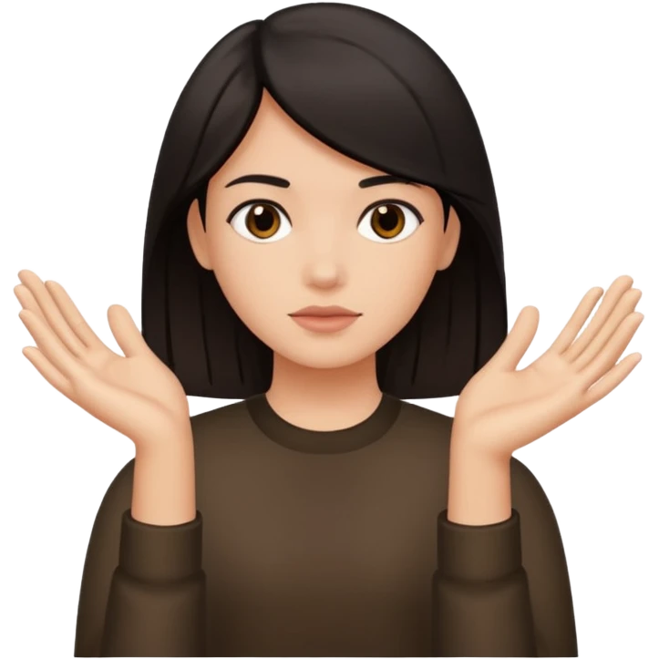 persona negando con la mano  emoji