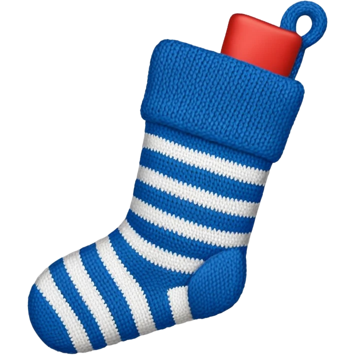 Blue chrismast emoji