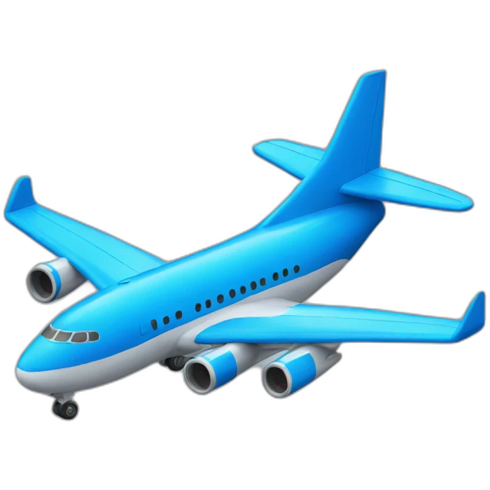 Blue plane emoji