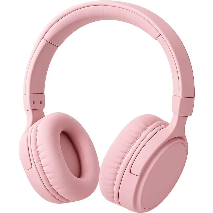 pink headphones emoji