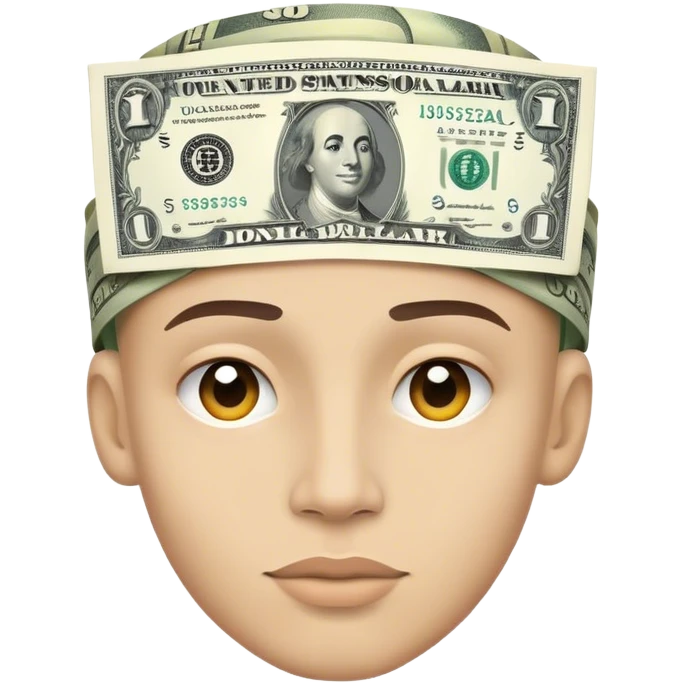 dollar head emoji