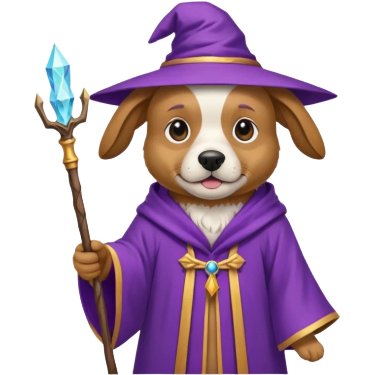 Dog wizard emoji