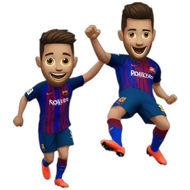 Jude Bellingan celebrando y a su espalda Messi y Ronaldo apenados emoji