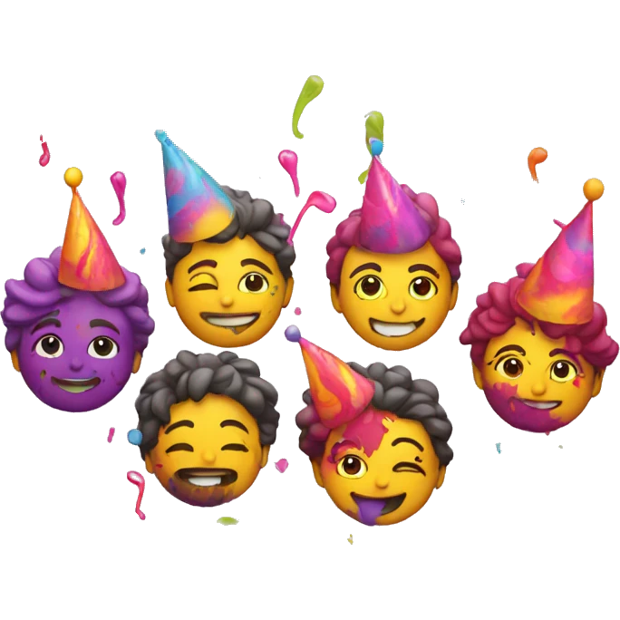 Concert,party,birthday,holi emoji
