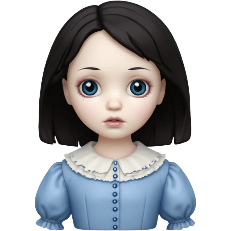 create an ugly and creepy one emoji