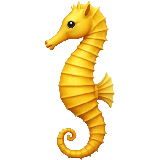 Yellow Sea horse emoji