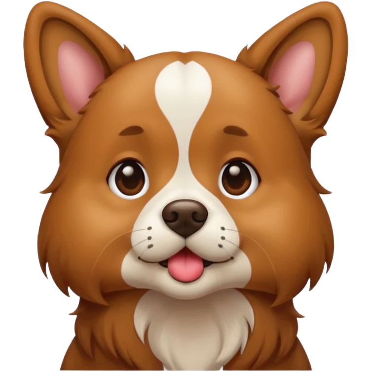Dog blowing kiss emoji