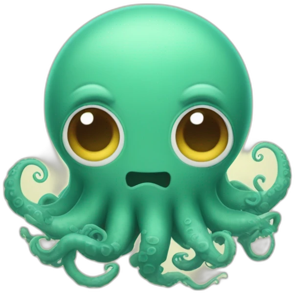 un kraken adorable qui s'est perdu emoji