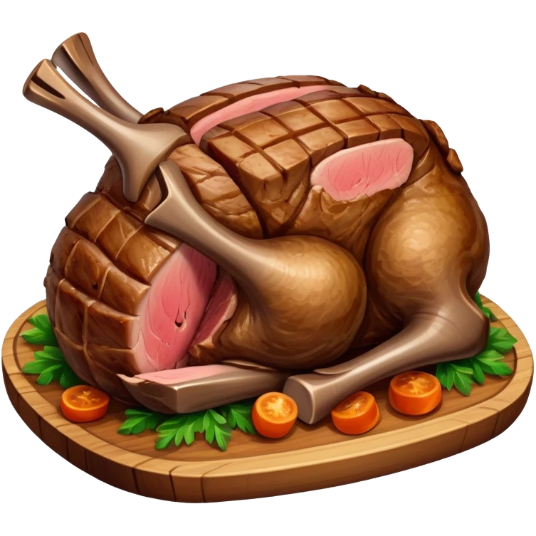 lamb roast leg emoji