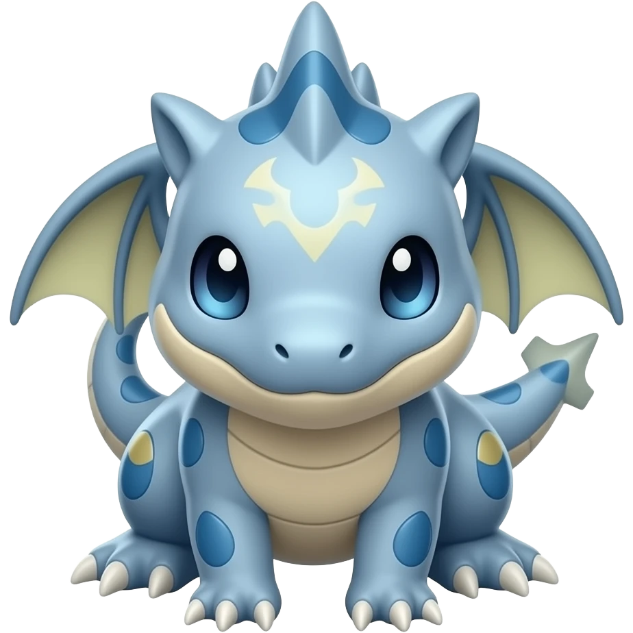 Shiny Lapras-Dragonair-Dratini-Amaura-Pokémon-Fakémon-fusion-hybrid-creature emoji