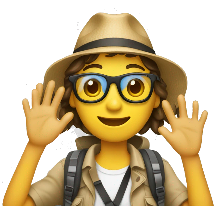 Tourist taking picture  emoji