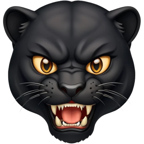 angry panther animal emoji