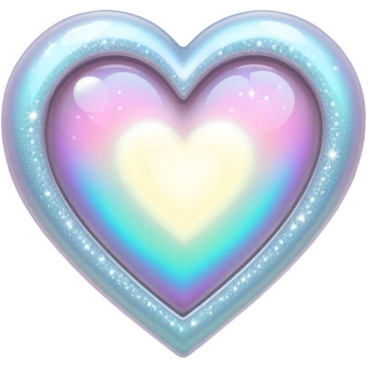 white heart with sparkles emoji