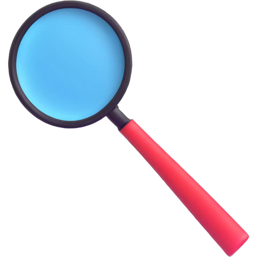 magnifying glass emoji