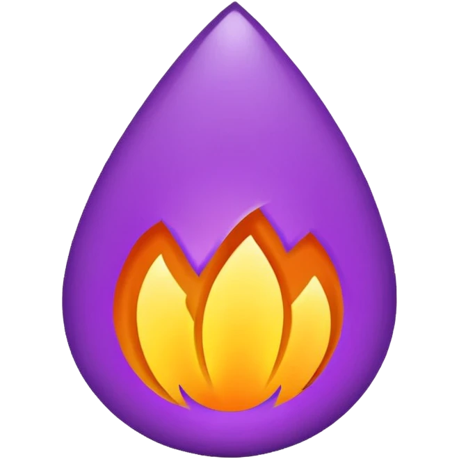 plain purple no orange colorfire emoji