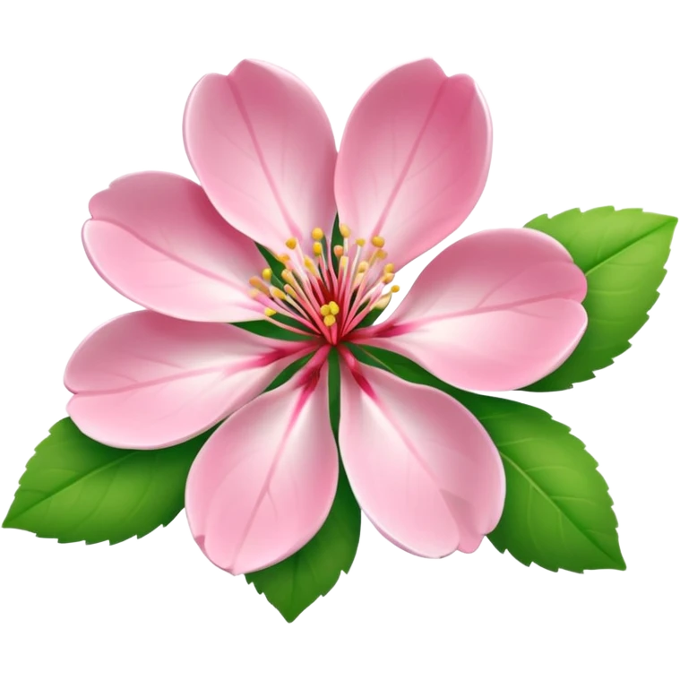 sakura flower with a leaf pattern emoji