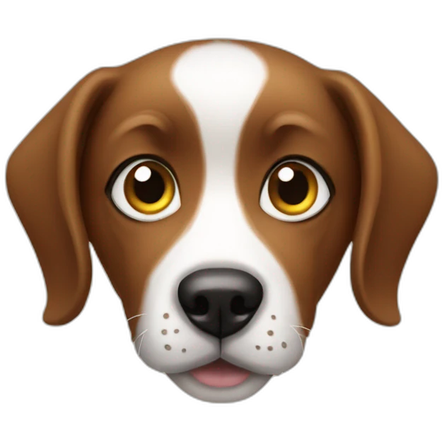eyes heart dog emoji