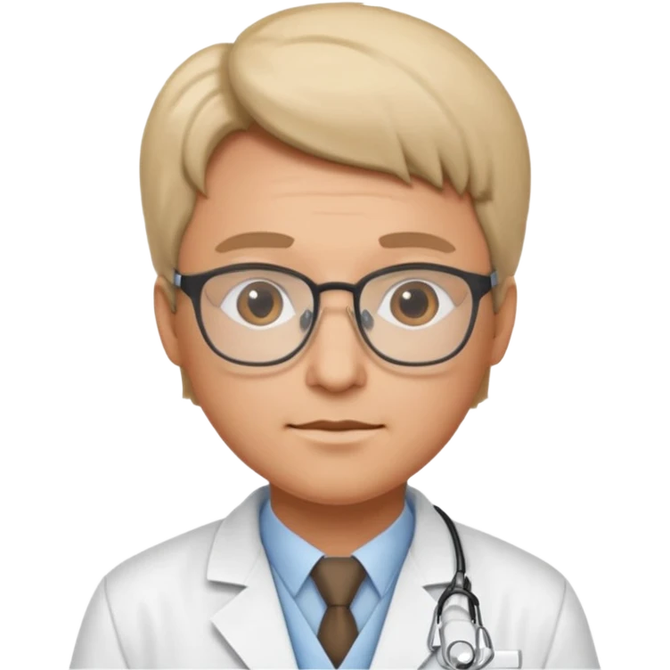 Doctor with glasses emoji