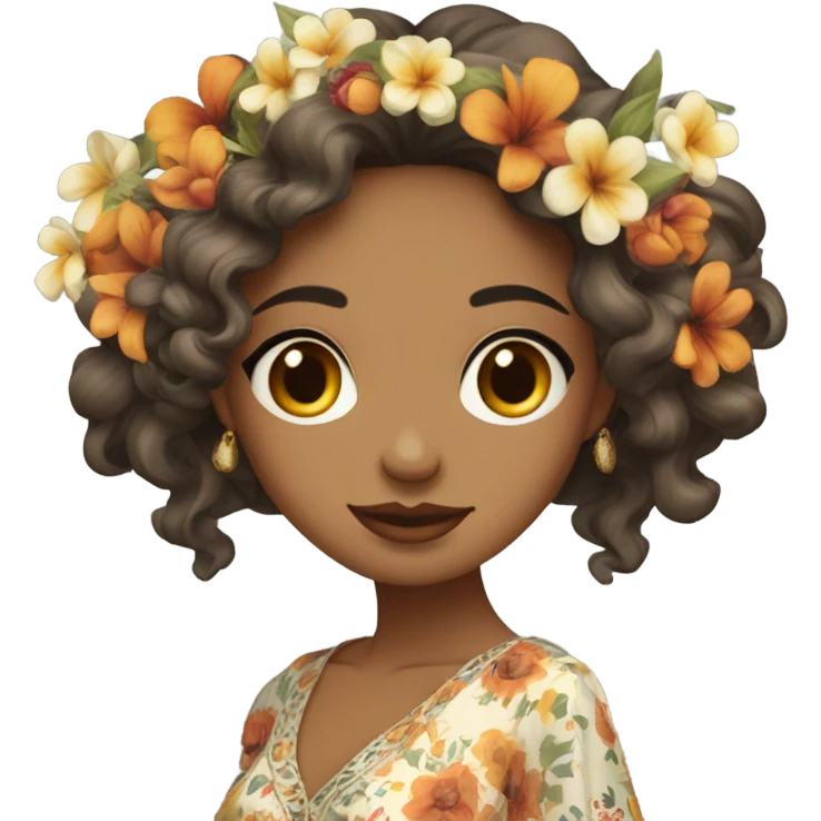 Mujer boho emoji
