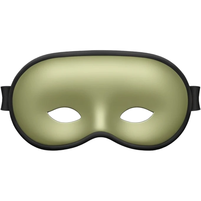 Pale olive Sleep Mask emoji