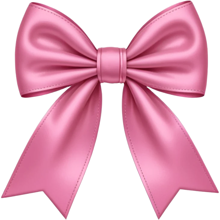 Pink preppy bow emoji