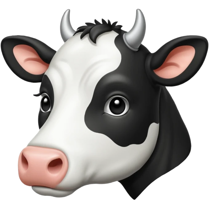 draw this emoji whit just line 🐮 emoji