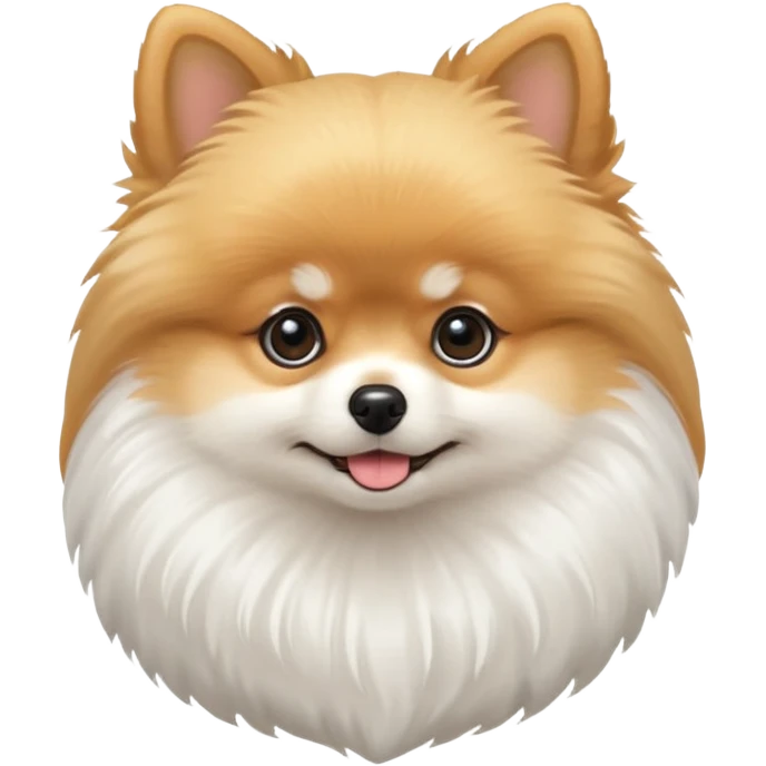 Pomeranian white emoji