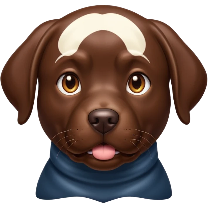 Chocolate lab emoji