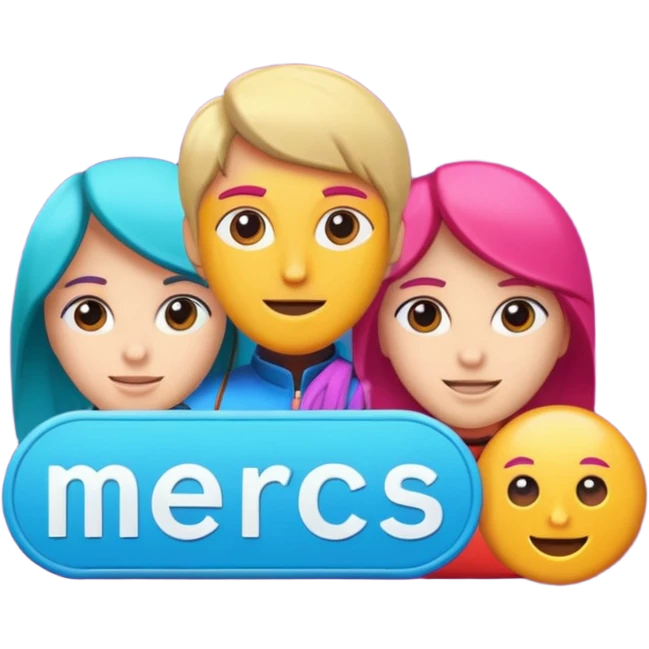 a text saying mercs we are the best in gif emoji