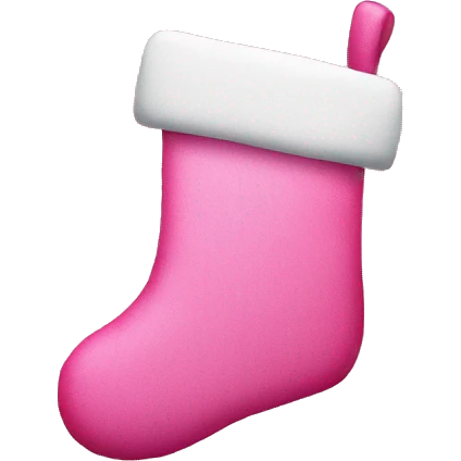 Christmas stocking pink emoji