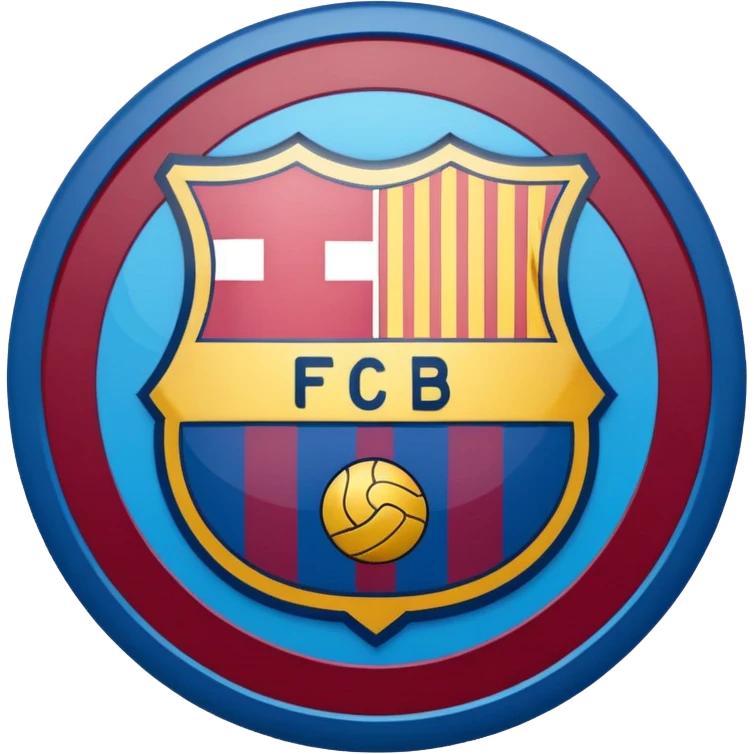 Make a logo of fc Barcelona football team emoji