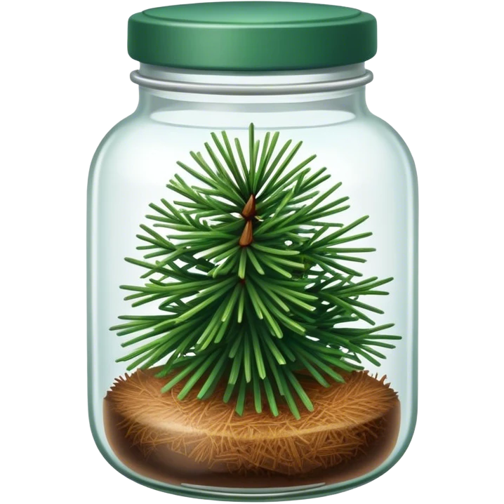 jar of green pine needles emoji