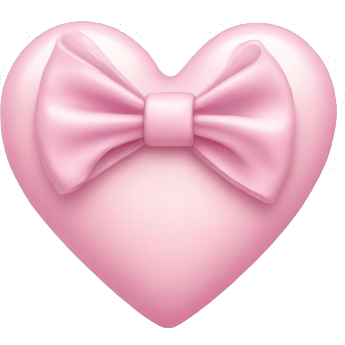 Light pink heart with bow emoji