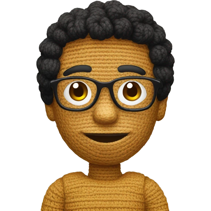 Mão fazendo crochet emoji