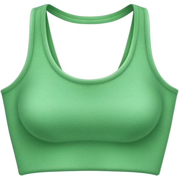 super realistic isolated green cashmere crop top emoji