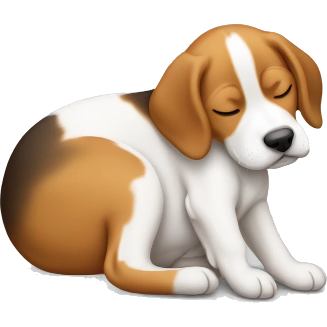 beagle puppy sleeping emoji