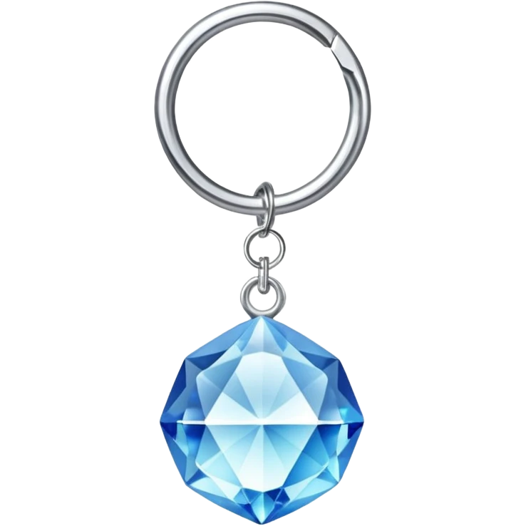 Crystal key chain – small gem or crystal charm. emoji