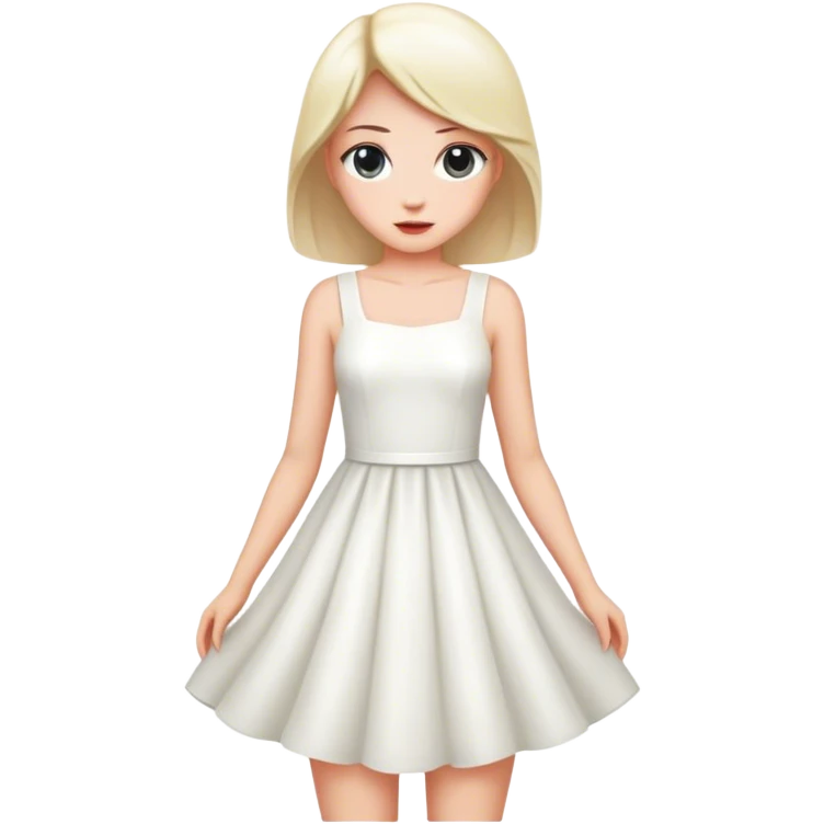 white dress emoji
