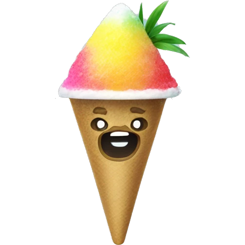 shave ice emoji
