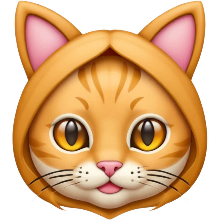 emoji style frame with cat ears emoji