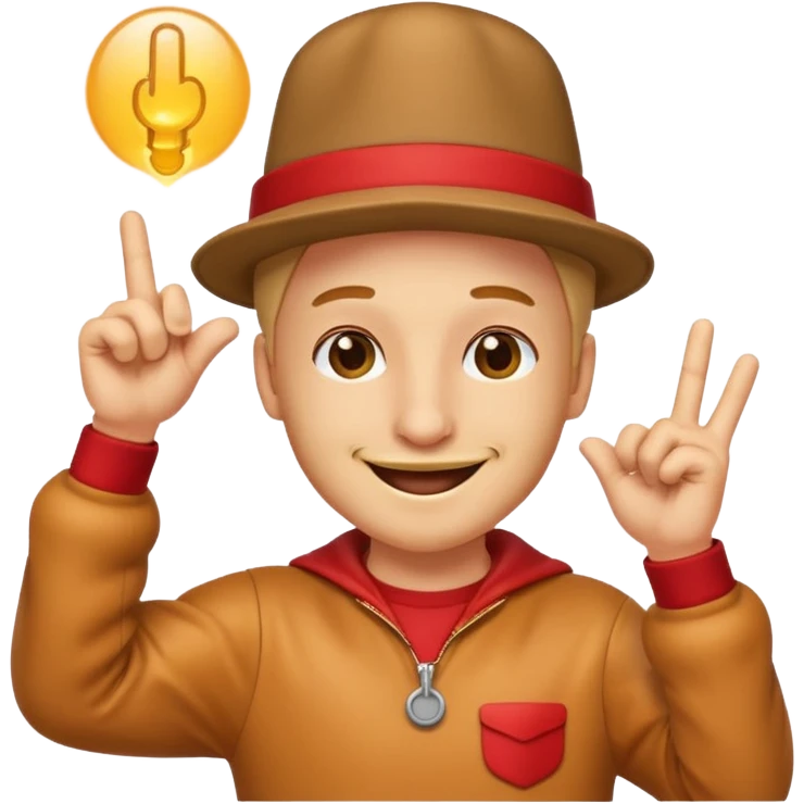 Create a wiener dabbing emoji