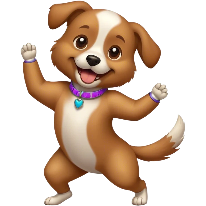 dog dancing emoji