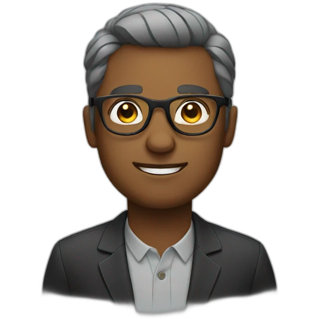 Man with glasses emoji
