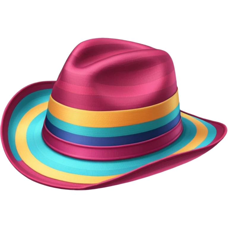 striped cowboy hat emoji