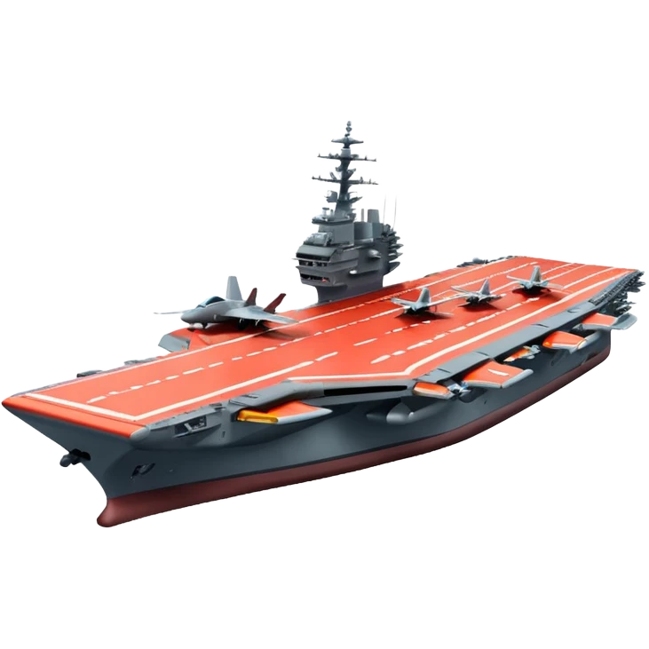 an aircraft carrier with fighter jets emoji