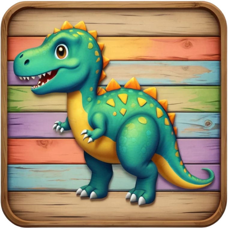 dinosaur sign board emoji